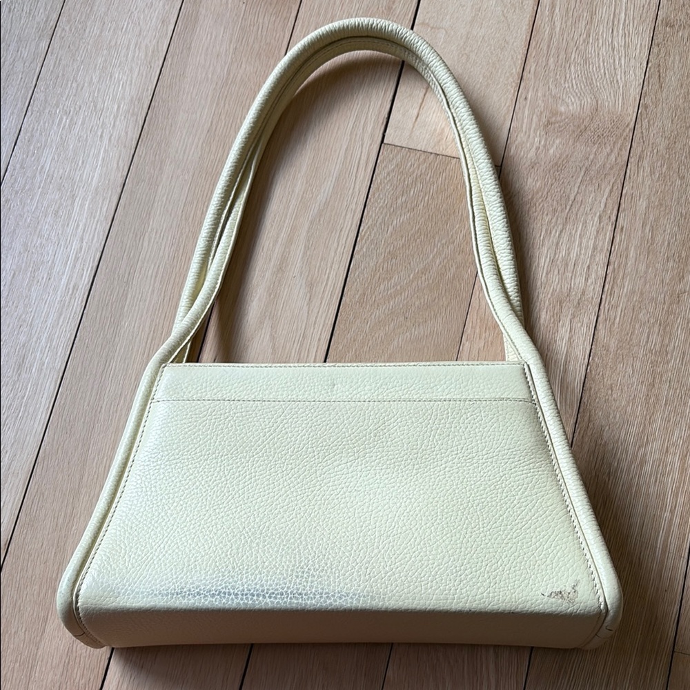 Behno Yellow Leather Shoulder Bag